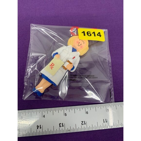 2016 Ornament Central Female Pharmacist Blonde Girl Woman Christmas Tree Hanger - Picture 7 of 8